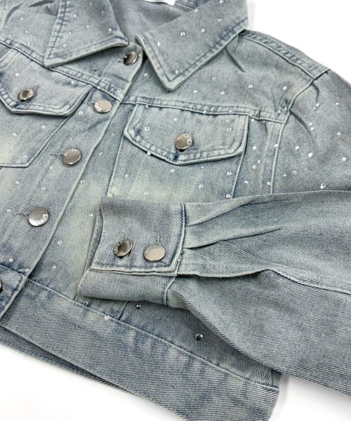 REASON リーズン デニムジャケット パンツ セットアップ チェーン XL dholic - SHEIN DAZY デニムジャケット デニムショートパンツ