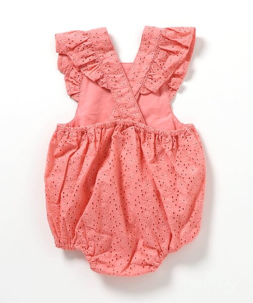 apres les cours（アプレレクール）の「レースサロペット（その他ベビーウェア・キッズ・ミント/ピンク・70/80）」の4枚目の写真