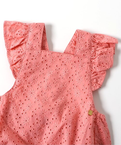 apres les cours（アプレレクール）の「レースサロペット（その他ベビーウェア・キッズ・ミント/ピンク・70/80）」の5枚目の写真