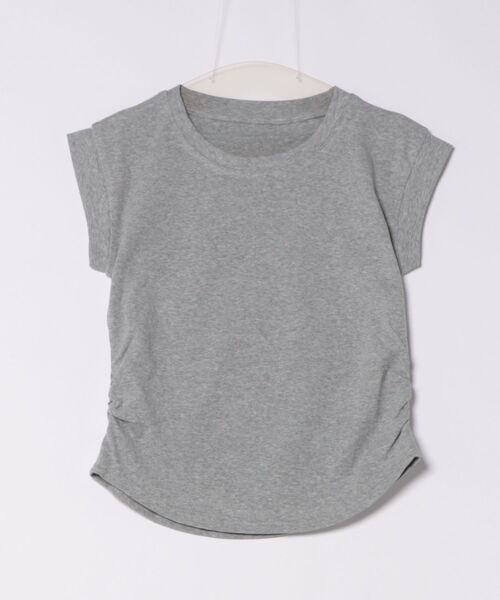 H.TOKYO(エイチトウキョウ)の「フレンチスリーブTシャツ(Tシャツ/カットソー・レディース・ブラック/グレー/ホワイト/グリーン/ピンク/レッド/ベージュ・FREE)」の4枚目の写真