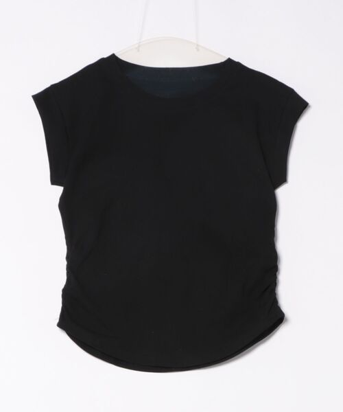 H.TOKYO(エイチトウキョウ)の「フレンチスリーブTシャツ(Tシャツ/カットソー・レディース・ブラック/グレー/ホワイト/グリーン/ピンク/レッド/ベージュ・FREE)」の10枚目の写真