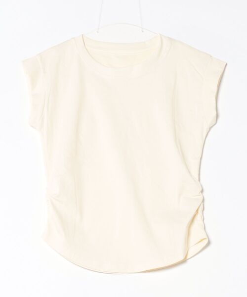 H.TOKYO(エイチトウキョウ)の「フレンチスリーブTシャツ(Tシャツ/カットソー・レディース・ブラック/グレー/ホワイト/グリーン/ピンク/レッド/ベージュ・FREE)」の11枚目の写真