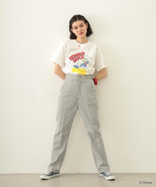 Disney(ディズニー)の「DONALD DUCK / COOKING S/S TEE(Tシャツ/カットソー・レディース・ライトブルー/ホワイト・ONE SIZE)」の12枚目の写真