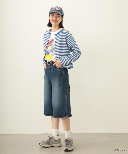 Disney(ディズニー)の「DONALD DUCK / COOKING S/S TEE(Tシャツ/カットソー・レディース・ライトブルー/ホワイト・ONE SIZE)」の22枚目の写真