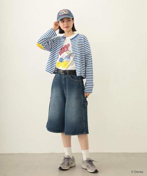 Disney(ディズニー)の「DONALD DUCK / COOKING S/S TEE(Tシャツ/カットソー・レディース・ライトブルー/ホワイト・ONE SIZE)」の20枚目の写真