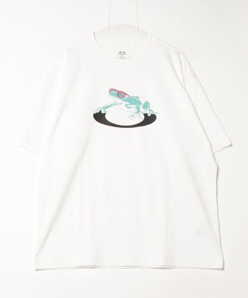 OAKLEY(オークリー)の「オークリー ENHANCE QDC SS TEE FROG ICON 4.0(Tシャツ/カットソー・メンズ・ホワイト/ネイビー/ブラック/エメラルド・LL/3L/S/M/L)」の2枚目の写真
