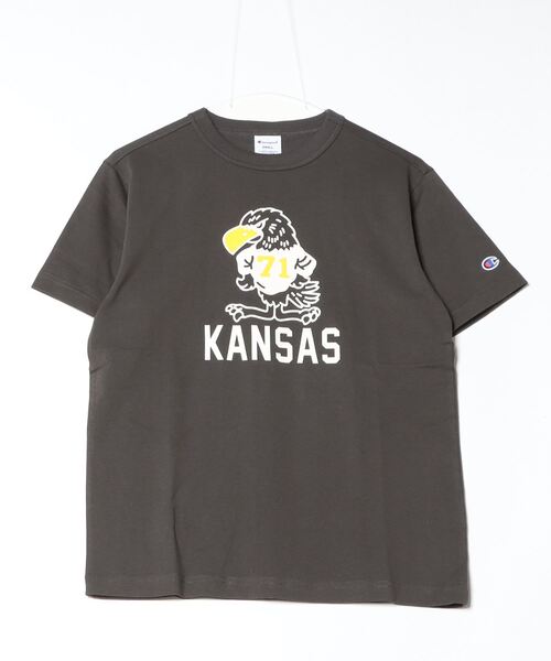 Champion（チャンピオン）の「チャンピオン  SHORT SLEEVE T-SHORT_（Tシャツ/カットソー・メンズ・ベージュ/ホワイト/ブラック・S/M/L/LL）」の3枚目の写真