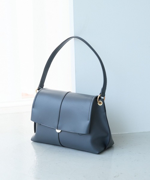 Andemiu（アンデミュウ）の「フラップショルダー492557（ハンドバッグ・レディース・ブラウン/アイボリー/ダークグレー・FREE）」の2枚目の写真