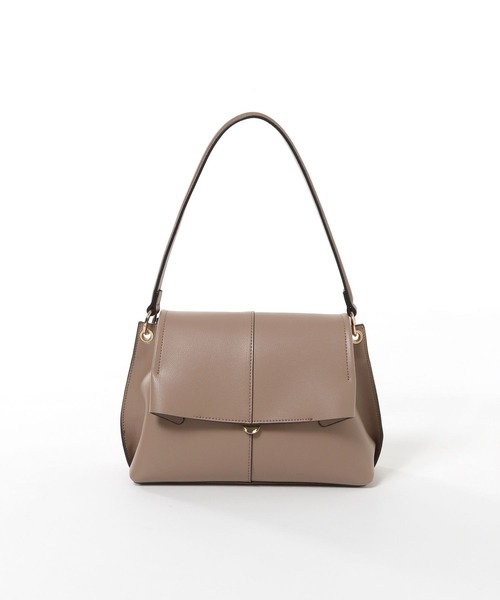 Andemiu（アンデミュウ）の「フラップショルダー492557（ハンドバッグ・レディース・ブラウン/アイボリー/ダークグレー・FREE）」の9枚目の写真