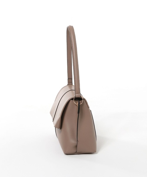 Andemiu（アンデミュウ）の「フラップショルダー492557（ハンドバッグ・レディース・ブラウン/アイボリー/ダークグレー・FREE）」の8枚目の写真