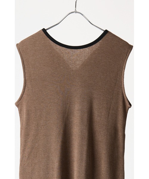 CHIGNON（シニヨン）の「CHIGNON チョーカーリブトップス（Tシャツ/カットソー・レディース・ホワイト/ブラウン/ブラック・FREE）」の17枚目の写真