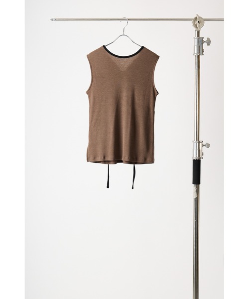 CHIGNON（シニヨン）の「CHIGNON チョーカーリブトップス（Tシャツ/カットソー・レディース・ホワイト/ブラウン/ブラック・FREE）」の10枚目の写真