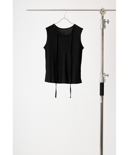 CHIGNON（シニヨン）の「CHIGNON チョーカーリブトップス（Tシャツ/カットソー・レディース・ホワイト/ブラウン/ブラック・FREE）」の7枚目の写真