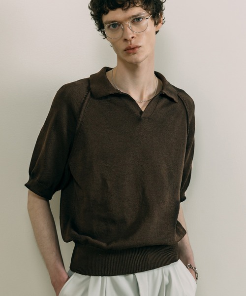 LURAKU（ルラク）の「【LURAKU】dry touch knit polo shirt / ドライ