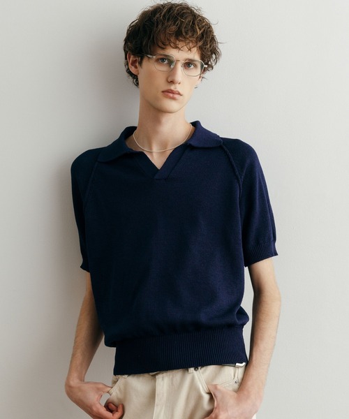 LURAKU(ルラク)の「【LURAKU】Dry Touch Knit Polo Shirt / ドライタッチニットポロシャツ(ポロシャツ・メンズ・ライトブルー/ブラック/ダークブラウン/ブラウン/ブラック系その他/グレー/ブルー・M/L)」の7枚目の写真