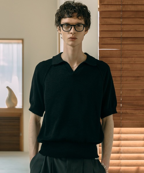 【LURAKU】ドライタッチニットポロシャツ LURAKU】dry touch knit polo shirt / ドライタッチニット
