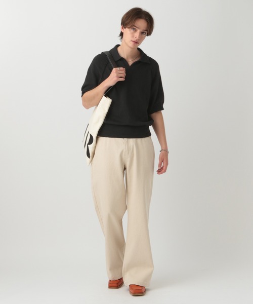 LURAKU】dry touch knit polo shirt / ドライタッチニット
