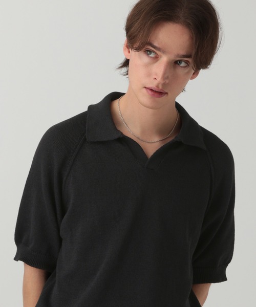 LURAKU（ルラク）の「【LURAKU】dry touch knit polo shirt
