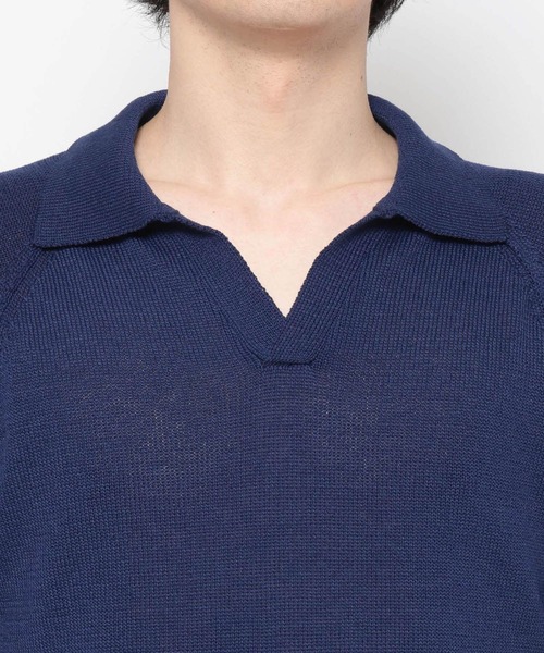 LURAKU】Dry Touch Knit Polo Shirt / ドライタッチニットポロシャツ