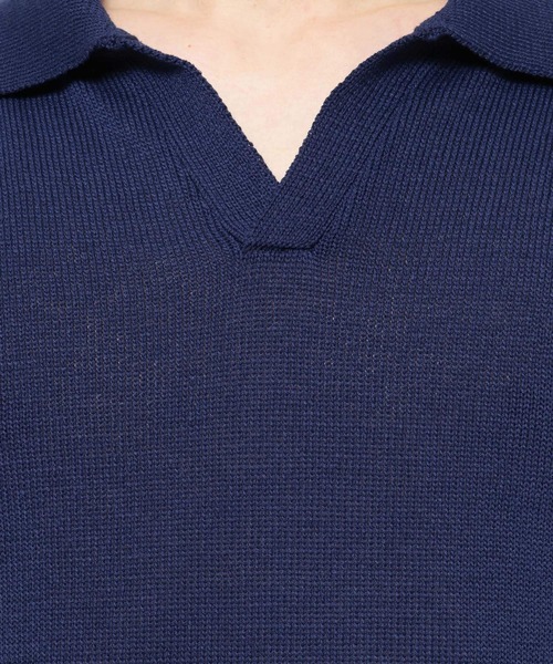 LURAKU】Dry Touch Knit Polo Shirt / ドライタッチニットポロシャツ