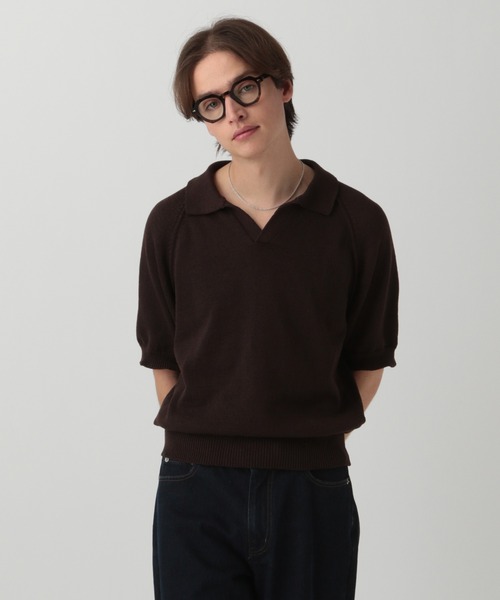 【LURAKU】ドライタッチニットポロシャツ LURAKU】dry touch knit polo shirt / ドライタッチニット
