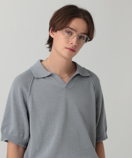 【LURAKU】ドライタッチニットポロシャツ LURAKU】dry touch knit polo shirt / ドライタッチニット