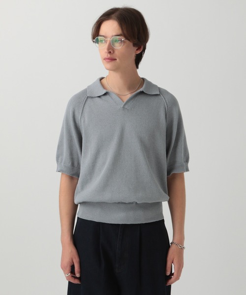【LURAKU】ドライタッチニットポロシャツ LURAKU】dry touch knit polo shirt / ドライタッチニット