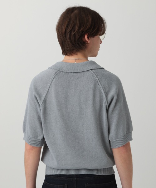 LURAKU】dry touch knit polo shirt / ドライタッチニット