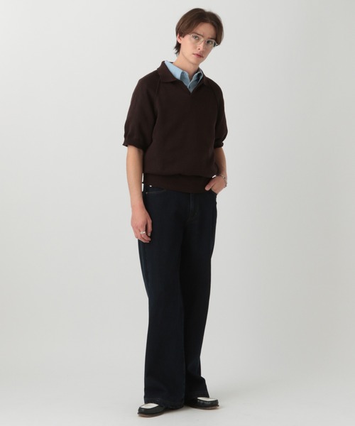 【LURAKU】ドライタッチニットポロシャツ LURAKU ポロシャツ 「LURAKU」dry touch knit polo shirt