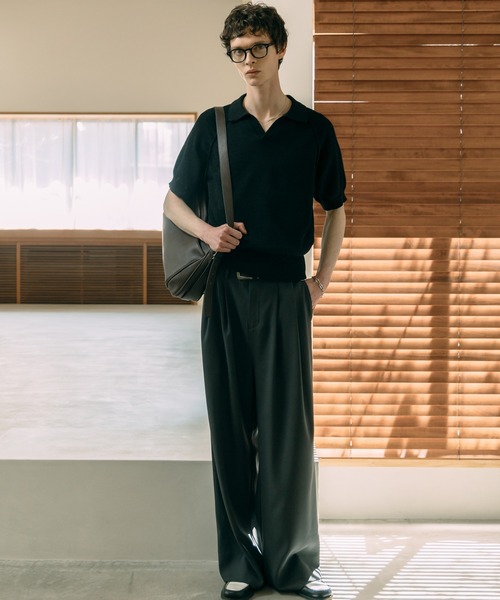 【LURAKU】ドライタッチニットポロシャツ LURAKU】dry touch knit polo shirt / ドライタッチニット