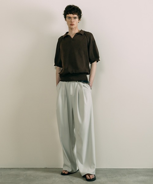 LURAKU（ルラク）の「【LURAKU】dry touch knit polo shirt