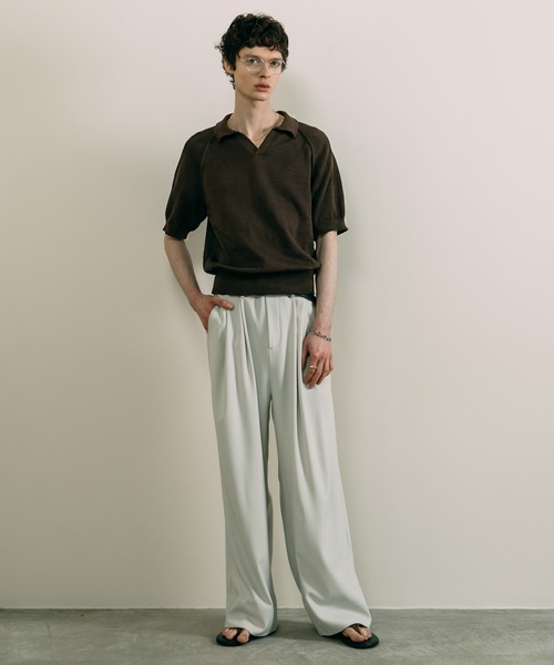 【LURAKU】ドライタッチニットポロシャツ LURAKU（ルラク）の「【LURAKU】dry touch knit polo shirt