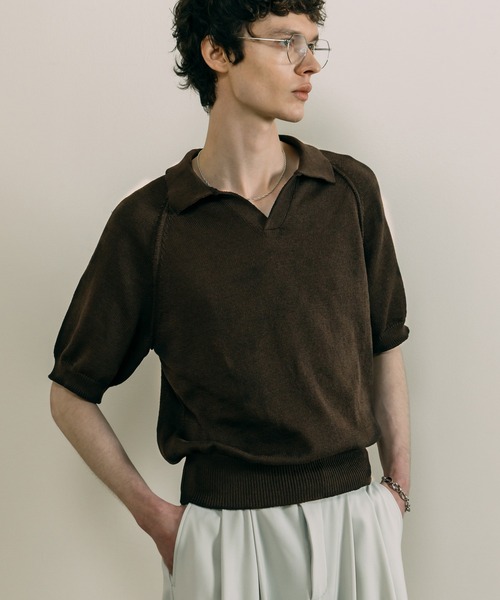 【LURAKU】ドライタッチニットポロシャツ LURAKU（ルラク）の「【LURAKU】dry touch knit polo shirt