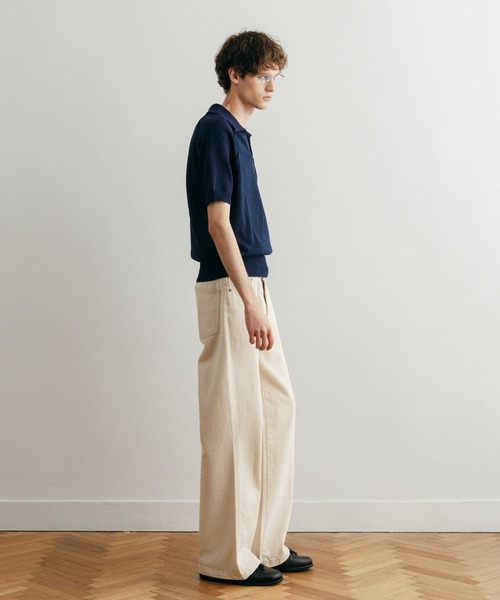 LURAKU】Dry Touch Knit Polo Shirt / ドライタッチニットポロシャツ