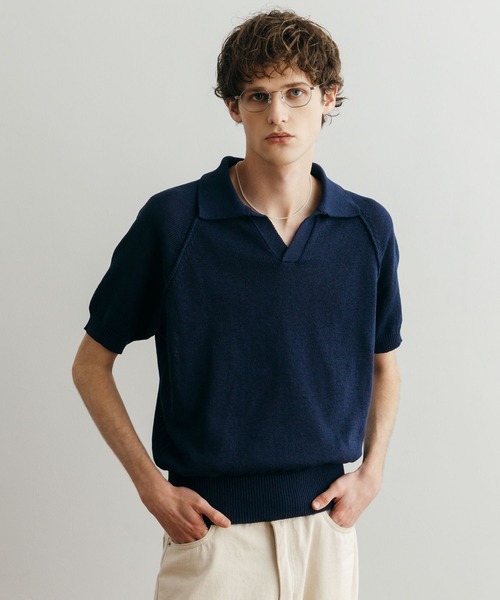LURAKU(ルラク)の「【LURAKU】Dry Touch Knit Polo Shirt / ドライ LURAKU(ルラク)の「【LURAKU】Dry Touch Knit Polo Shirt / ドライ