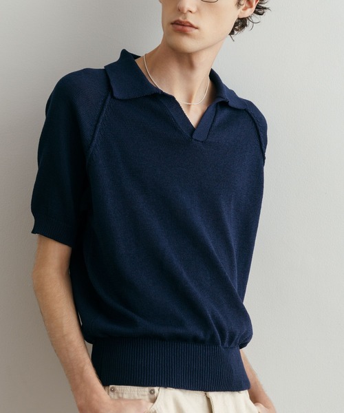 LURAKU(ルラク)の「【LURAKU】Dry Touch Knit Polo Shirt / ドライタッチニットポロシャツ(ポロシャツ・メンズ・ライトブルー/ブラック/ダークブラウン/ブラウン/ブラック系その他/グレー/ブルー・M/L)」の12枚目の写真