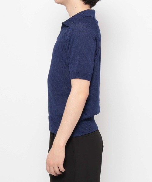 LURAKU(ルラク)の「【LURAKU】Dry Touch Knit Polo Shirt / ドライタッチニットポロシャツ(ポロシャツ・メンズ・ライトブルー/ブラック/ダークブラウン/ブラウン/ブラック系その他/グレー/ブルー・M/L)」の14枚目の写真