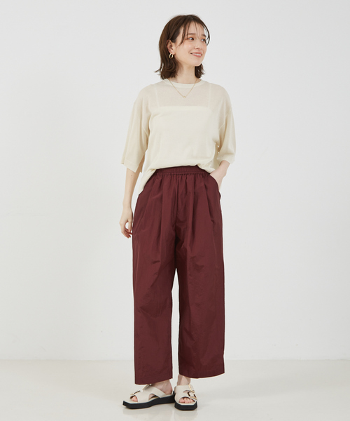 abahouse mavie（アバハウスマヴィ）の「シアーニットプルオーバー/夏服（ニット/セーター・レディース・オフホワイト/チャコールグレー/ピンク/ベージュ・フリー）」の19枚目の写真