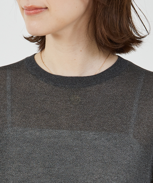 abahouse mavie（アバハウスマヴィ）の「シアーニットプルオーバー/夏服（ニット/セーター・レディース・オフホワイト/チャコールグレー/ピンク/ベージュ・フリー）」の15枚目の写真