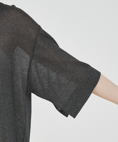 abahouse mavie（アバハウスマヴィ）の「シアーニットプルオーバー/夏服（ニット/セーター・レディース・オフホワイト/チャコールグレー/ピンク/ベージュ・フリー）」の16枚目の写真