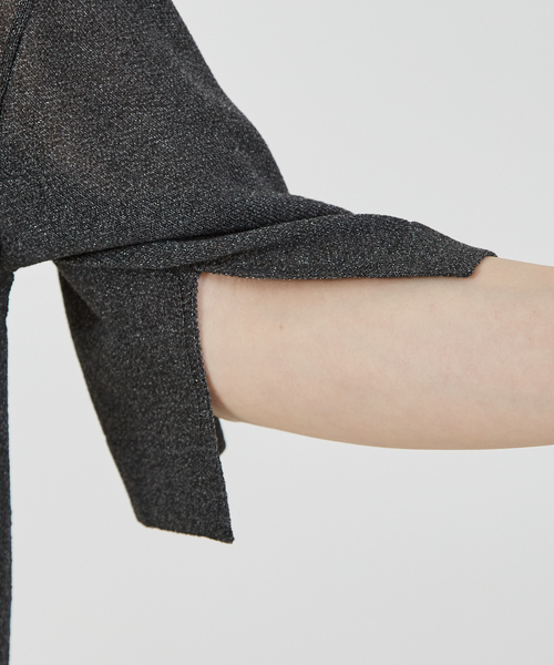 abahouse mavie（アバハウスマヴィ）の「シアーニットプルオーバー/夏服（ニット/セーター・レディース・オフホワイト/チャコールグレー/ピンク/ベージュ・フリー）」の17枚目の写真