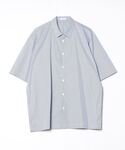 トップス ATON Shrink Stripe Oversized Shirt ATON SHRINK STRIPE OVERSIZED SHIRT 春夏