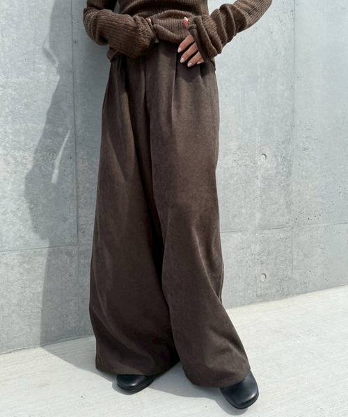 RNA-N 23aw コーデュロイワイドストレート●M●グレージュ RNA-N 23aw コーデュロイワイドストレート○M○グレージュ
