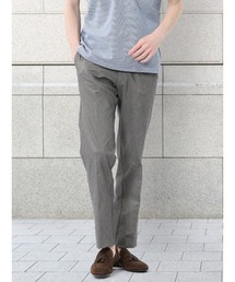 m.f.editorial（エムエフエディトリアル）の「【接触冷感 吸汗速乾 ストレッチ】タカキュー リネン混 ノータックビジネスパンツ（スラックス）」