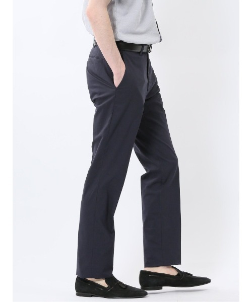 m.f.editorial(エムエフエディトリアル)の「【接触冷感 吸汗速乾 ストレッチ】タカキュー リネン混 ノータック ビジネス スラックス パンツ(スラックス・メンズ・グレー/ブルー/ネイビー・LARGE/X-LARGE/MEDIUM/S/3L)」の14枚目の写真