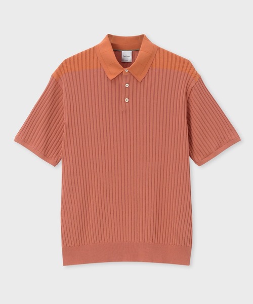Paul Smith(ポールスミス)の「ワイドリブ 半袖ニットポロ / 153400 267Z(ニット/セーター・メンズ・インディゴブルー/ピンク/ブラック・LARGE/MEDIUM/X-LARGE)」の3枚目の写真