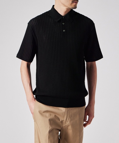 Paul Smith(ポールスミス)の「ワイドリブ 半袖ニットポロ / 153400 267Z(ニット/セーター・メンズ・インディゴブルー/ピンク/ブラック・LARGE/MEDIUM/X-LARGE)」の18枚目の写真