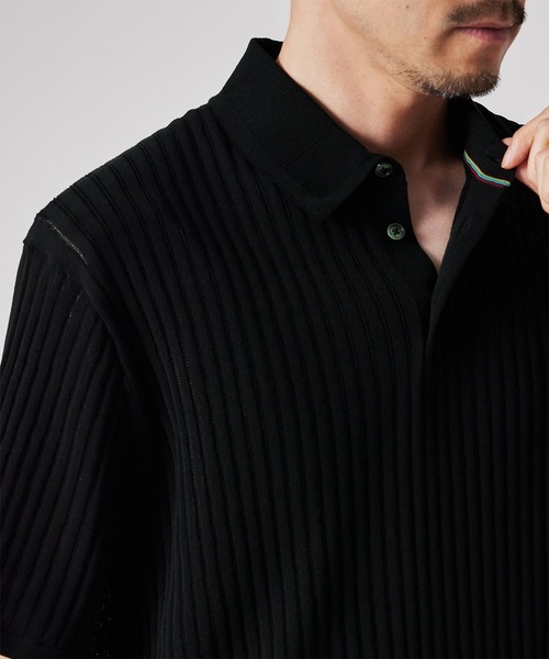 Paul Smith(ポールスミス)の「ワイドリブ 半袖ニットポロ / 153400 267Z(ニット/セーター・メンズ・インディゴブルー/ピンク/ブラック・LARGE/MEDIUM/X-LARGE)」の20枚目の写真
