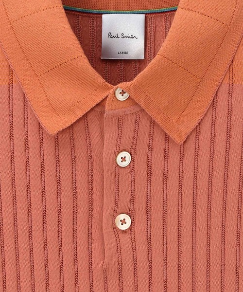 Paul Smith(ポールスミス)の「ワイドリブ 半袖ニットポロ / 153400 267Z(ニット/セーター・メンズ・インディゴブルー/ピンク/ブラック・LARGE/MEDIUM/X-LARGE)」の10枚目の写真