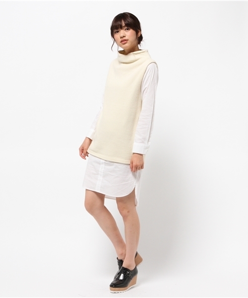 OUTLET（アウトレット）の「【Sheta】ドッキングワンピース（ワンピース・レディース・ブラック/オフホワイト・FREE）」の6枚目の写真